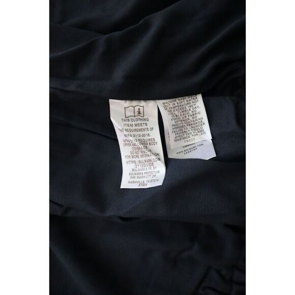 Bulwark JLJ6NV Men's Sz XL Navy DWR Flame Resistant Unlined Bomber Jacket - Picture 12 of 12